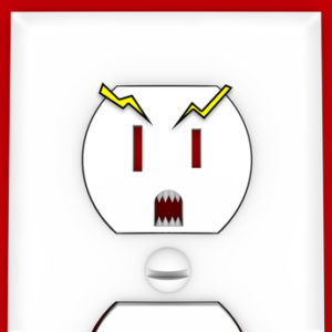 Scary Face on Electrical Outlet